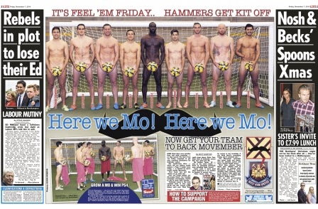 Sun features naked men on Page Three for first time as part of Feel 'em Friday testicular cancer campaign
